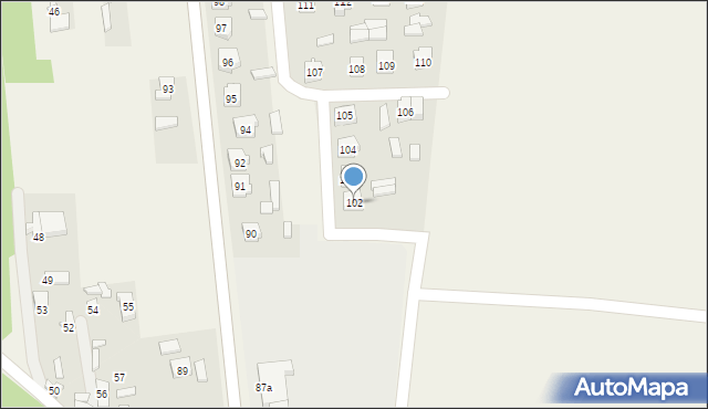 Chylin, Chylin, 102, mapa Chylin