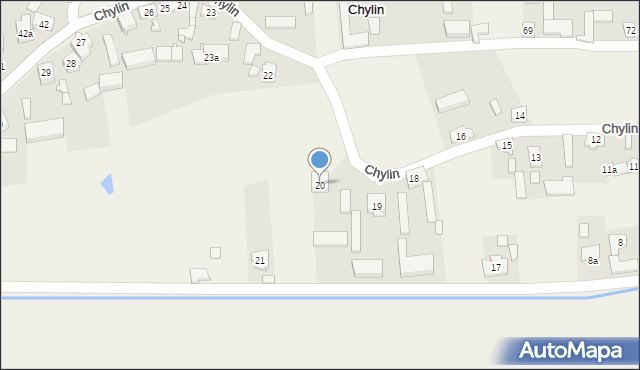 Chylin, Chylin, 20, mapa Chylin