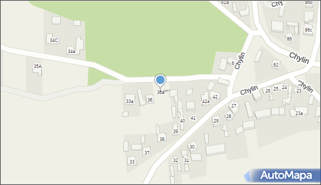 Chylin, Chylin, 36a, mapa Chylin