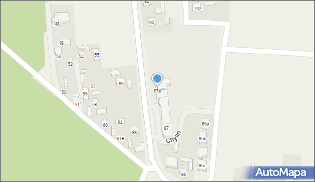 Chylin, Chylin, 87a, mapa Chylin