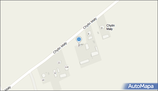 Chylin Mały, Chylin Mały, 10, mapa Chylin Mały