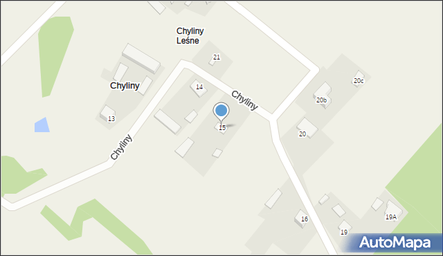 Chyliny, Chyliny, 15, mapa Chyliny