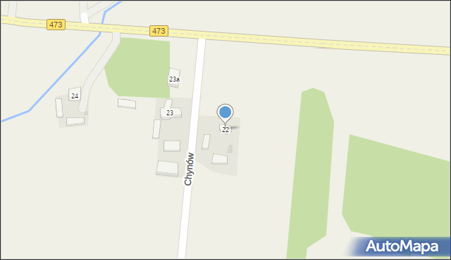 Chynów, Chynów, 22, mapa Chynów