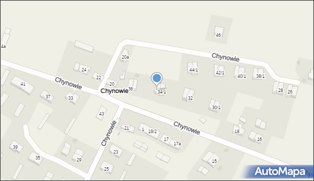 Chynowie, Chynowie, 34/2, mapa Chynowie