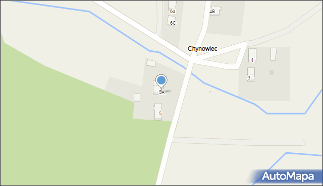 Chynowie, Chynowie, 5A, mapa Chynowie