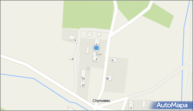 Chynowie, Chynowie, 6A, mapa Chynowie