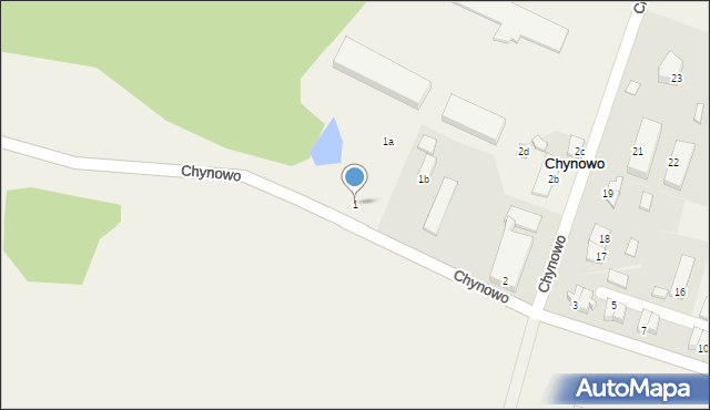 Chynowo, Chynowo, 1, mapa Chynowo