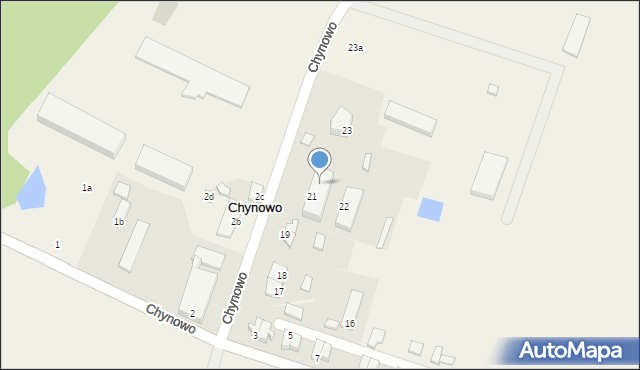 Chynowo, Chynowo, 21a, mapa Chynowo