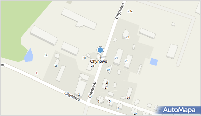 Chynowo, Chynowo, 2c, mapa Chynowo