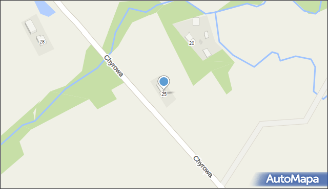 Chyrowa, Chyrowa, 25, mapa Chyrowa