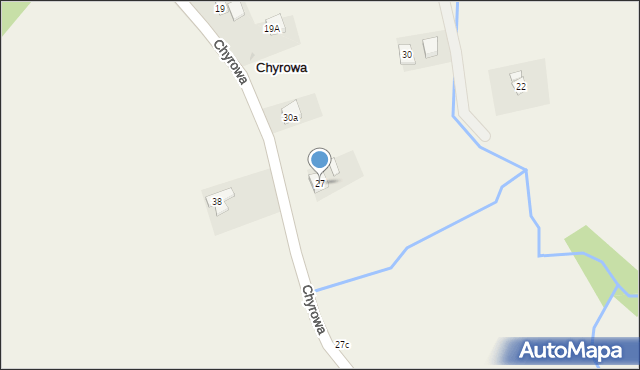 Chyrowa, Chyrowa, 27, mapa Chyrowa