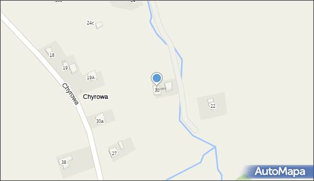 Chyrowa, Chyrowa, 30, mapa Chyrowa