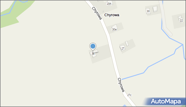 Chyrowa, Chyrowa, 38, mapa Chyrowa