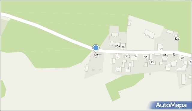 Chyże, Chyże, 103, mapa Chyże