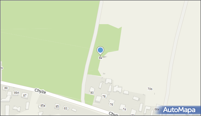 Chyże, Chyże, 84, mapa Chyże
