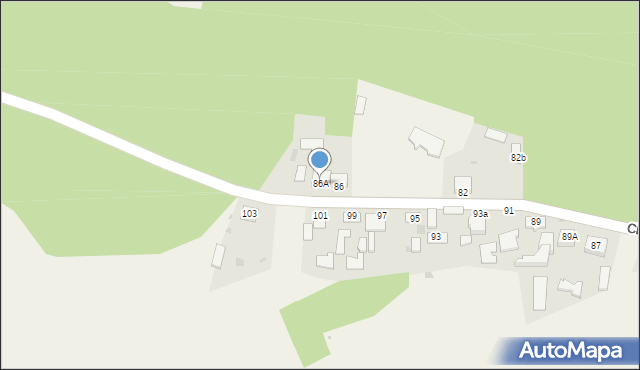 Chyże, Chyże, 86A, mapa Chyże