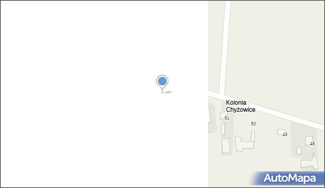 Chyżowice, Chyżowice, 52, mapa Chyżowice