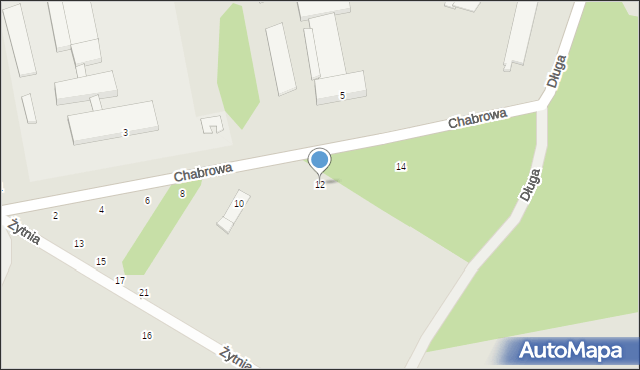 Ciechanów, Chabrowa, 12, mapa Ciechanów