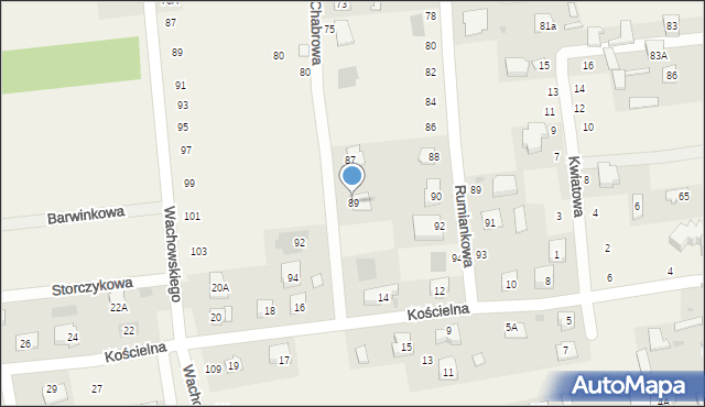 Ćmiłów, Chabrowa, 89, mapa Ćmiłów