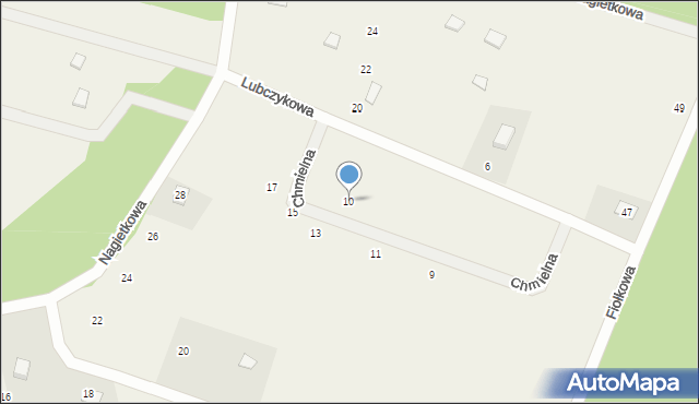 Czapielsk, Chmielna, 10, mapa Czapielsk