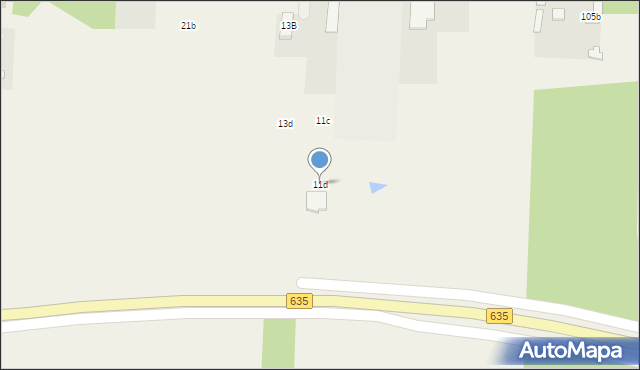 Czarna, Chabrowa, 11d, mapa Czarna