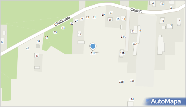 Czarna, Chabrowa, 21b, mapa Czarna