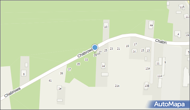 Czarna, Chabrowa, 29, mapa Czarna