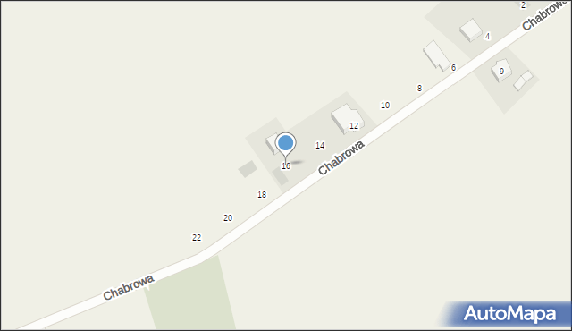 Czarnówko, Chabrowa, 16, mapa Czarnówko