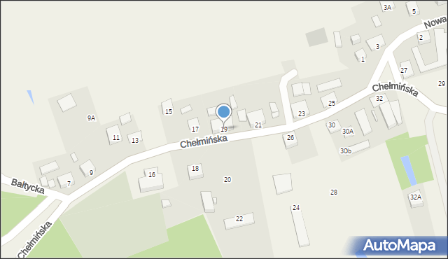 Czarże, Chełmińska, 19, mapa Czarże