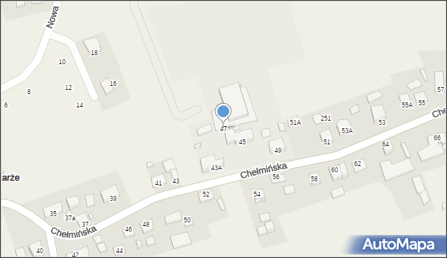 Czarże, Chełmińska, 47, mapa Czarże