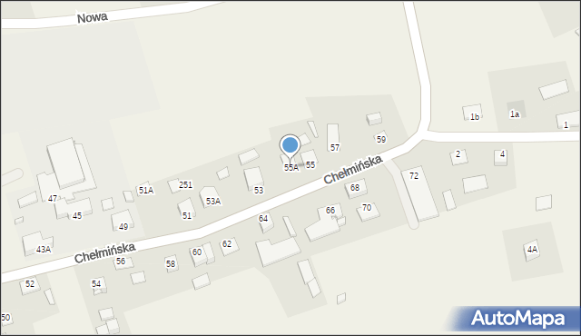 Czarże, Chełmińska, 55A, mapa Czarże