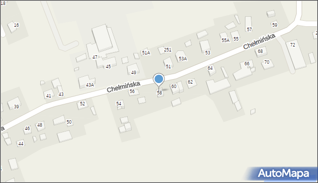 Czarże, Chełmińska, 58, mapa Czarże