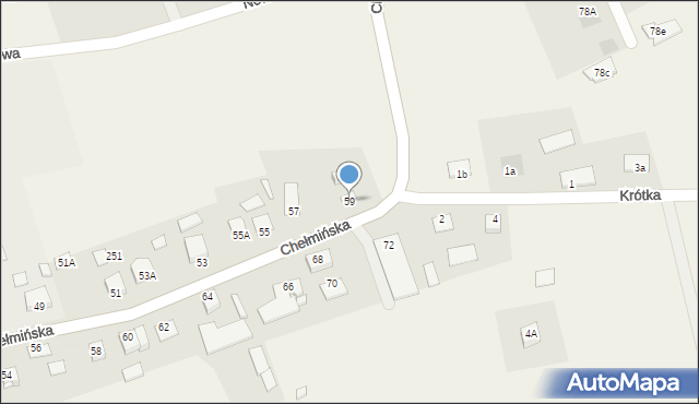 Czarże, Chełmińska, 59, mapa Czarże