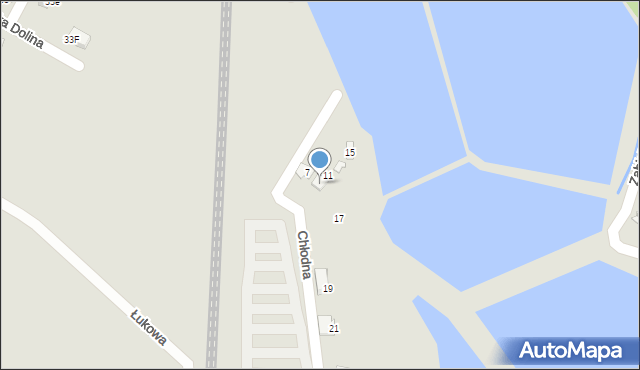 Czechowice-Dziedzice, Chłodna, 9, mapa Czechowic-Dziedzic