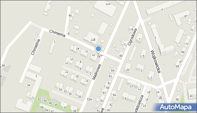 Czeladź, Chmielna, 1a, mapa Czeladź