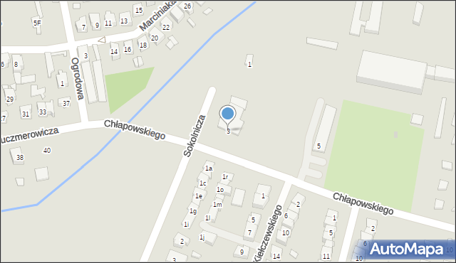 Czempiń, Chłapowskiego Dezyderego, gen., 3, mapa Czempiń