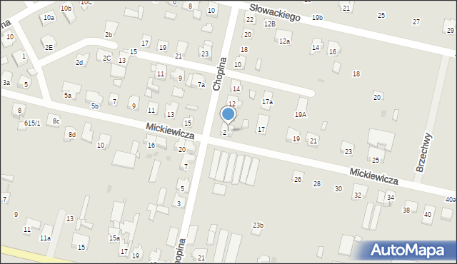 Czempiń, Chopina Fryderyka, 8, mapa Czempiń