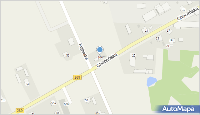 Czerniewice, Choceńska, 16A, mapa Czerniewice