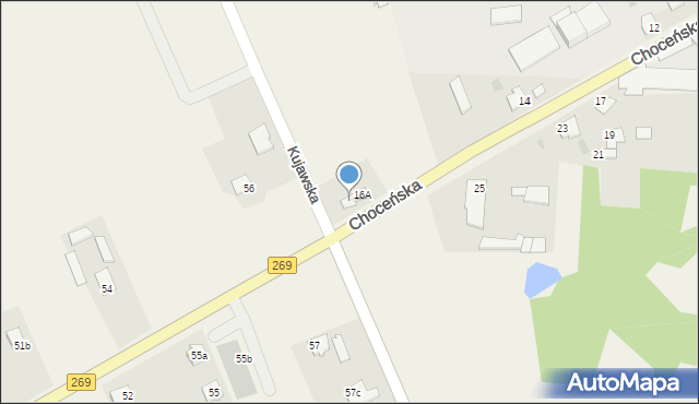 Czerniewice, Choceńska, 16B, mapa Czerniewice