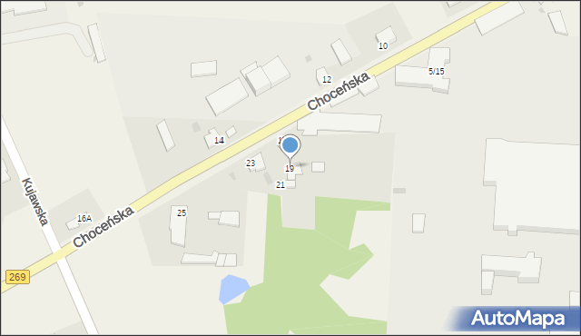 Czerniewice, Choceńska, 19, mapa Czerniewice