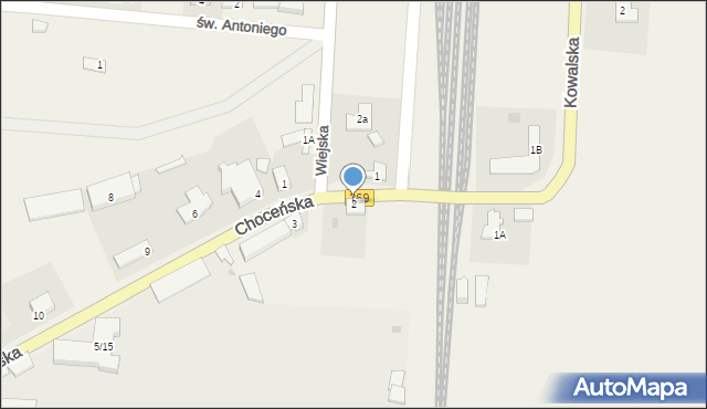 Czerniewice, Choceńska, 2, mapa Czerniewice