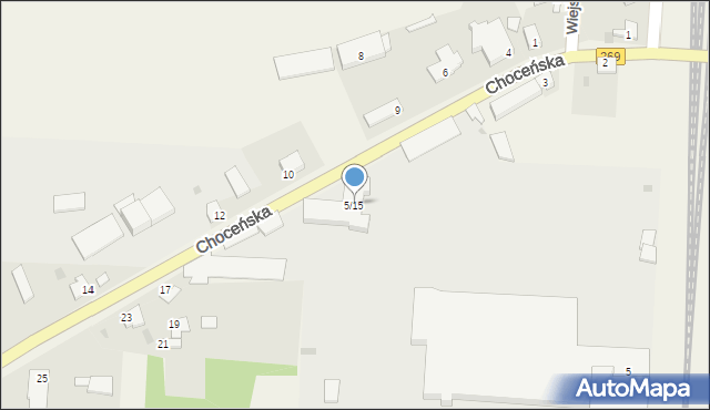 Czerniewice, Choceńska, 5/15, mapa Czerniewice