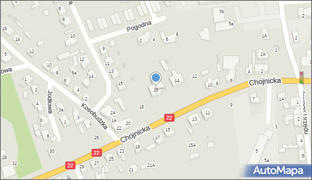 Czersk, Chojnicka, 16, mapa Czersk