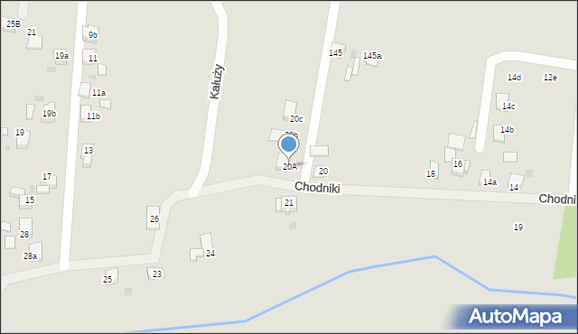 Czerwionka-Leszczyny, Chodniki, 20A, mapa Czerwionka-Leszczyny