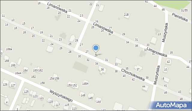 Częstochowa, Chochołowska, 29, mapa Częstochowy