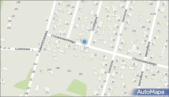 Częstochowa, Chodowieckiego Daniela, 12, mapa Częstochowy