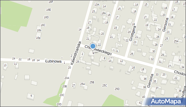 Częstochowa, Chodowieckiego Daniela, 4, mapa Częstochowy