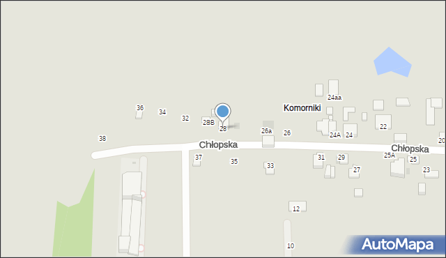 Częstochowa, Chłopska, 28, mapa Częstochowy