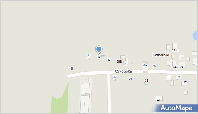 Częstochowa, Chłopska, 34, mapa Częstochowy