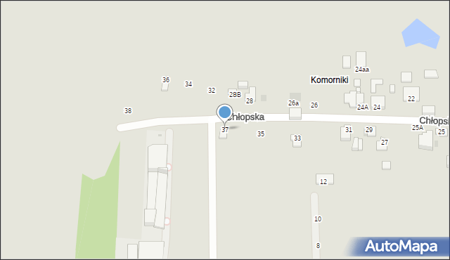 Częstochowa, Chłopska, 37, mapa Częstochowy